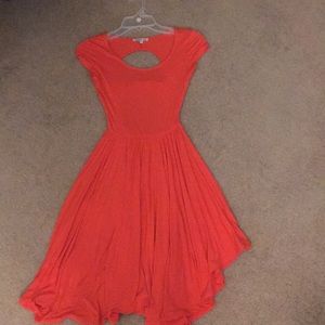 Coral summer dress